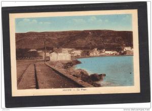 Algérie - ARZEW - La Plage - voie chemin de fer - non écrite