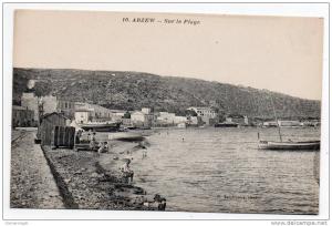 Cpa Algérie - Arzew ( environs d'Oran ) - Sur la plage