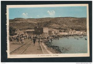 AFRIQUE - ALGERIE - ARZEW - La Plage (animation)