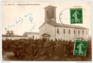Arzew - L'Eglise parmi les palmiers(1919)