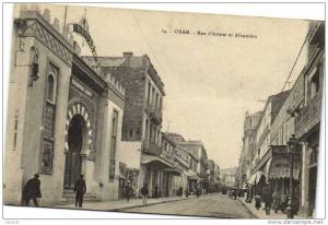 ORAN  Rue d'Arzew et Alhambra  Recto Verso