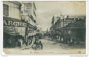 CPA  ORAN La Rue D' Arzew