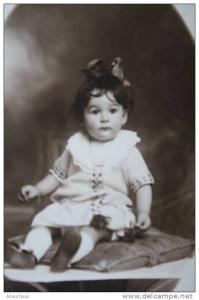 Photographie/Carte postaleJoli bébé une merveille de poupéeOran Ex colonie française-photo Henri r d'Arzew à Oran