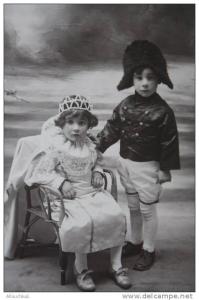 Photographie/Carte postaleenfants déguisés Napoléon carnavalOran en Ex colonie française-photo Henri r d'Arzew à Oran
