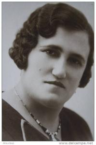 1934 Photographie/Carte postale portrait de jeune femme à Oran en Ex colonie française-photo Henri rue d'Arzew à Oran
