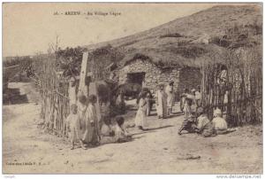 ALGERIE - ARZEW - Au Village Nègre - Ecrite et circulé en Décembre 1919 depuis ORAN