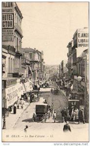 ALGERIE  ORAN  La Rue d'Arzew