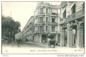 Algérie ORAN Rue d'Arzew  Les Arcades