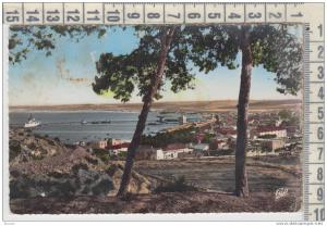 arzew - oran - vue generale - 1955 - ship -