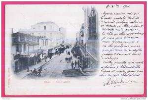 1600 - ALGERIE - ORAN -  Rue d´Arzew   (dos non divisé)