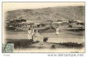 cpa-Algerie-Arzew-village   nègre(Guétna)(animée)