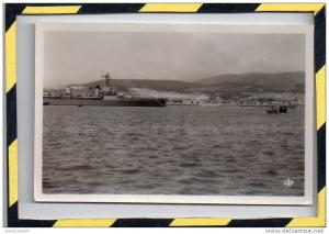 VERITABLE CARTE-PHOTO. - . ARZEW - VUE GENERALE PRISE DE LA DIGUE . NON CIRCULEE - EXCELLENT ETAT