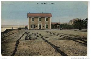 ALGERIE   ARZEW  LA GARE