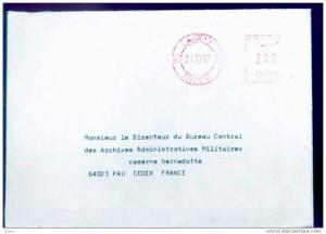 Etude   Lettres recommandées Algérie   - ARZEW - 1997 -