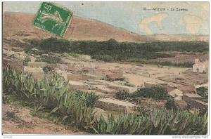 ALGERIE ,,,,,,,  ARZEW ,,,,LA  GUETNA ,,,, VOYAGE   1913,,,  COLORISEE ,,,,,
