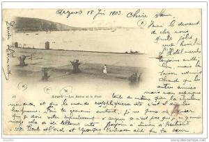 Afrique. Algérie. Villes. Arzew. les bains et le port .