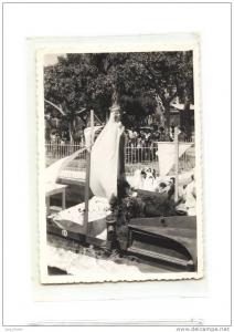 ALGERIE Arzew Photo, Procession de la Vierge, Notre Dame de la Mer, Char, Photo 9x13, 195?