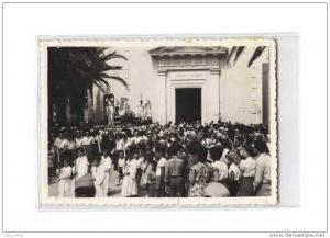 ALGERIE Arzew Photo, Procession de la Vierge, Notre Dame de la Mer, bien animée, Photo 9x13, 195?