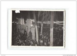 ALGERIE Arzew Photo, Place d'Isly, Soir de Fete, Bal Populaire, bien animée, Photo 9x13, 195?