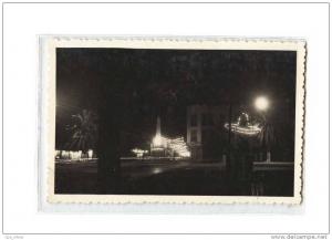 ALGERIE Arzew Photo, Monument aux Morts, Nuit, Photo 9x14, 195?
