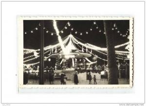 ALGERIE Arzew Photo, Kiosque à Musique, Soir de Fete, Photo 9x14, 195?