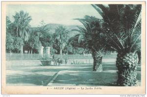 ALGERIE ARZEW LE JARDIN PUBLIC
