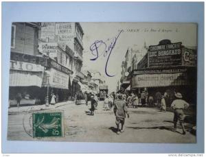 ORAN    La Rue  d'ARZEW  -  Carte animée