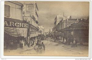 ORAN  -  LA RUE D'ARZEW  -  SUPERBE CARTE