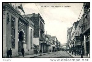 AFRIQUE.ALGERIE. ORAN. RUE D´ ARZEW ET ALHAMBRA