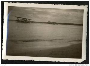 Aviation - Photographie - Hydravions Anglais à Arzew Algérie