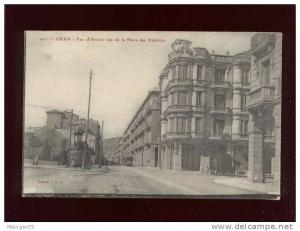 oran rue d'arzew vue de la place des victoires édit.A.A n° 107 vespasiennes  belle carte