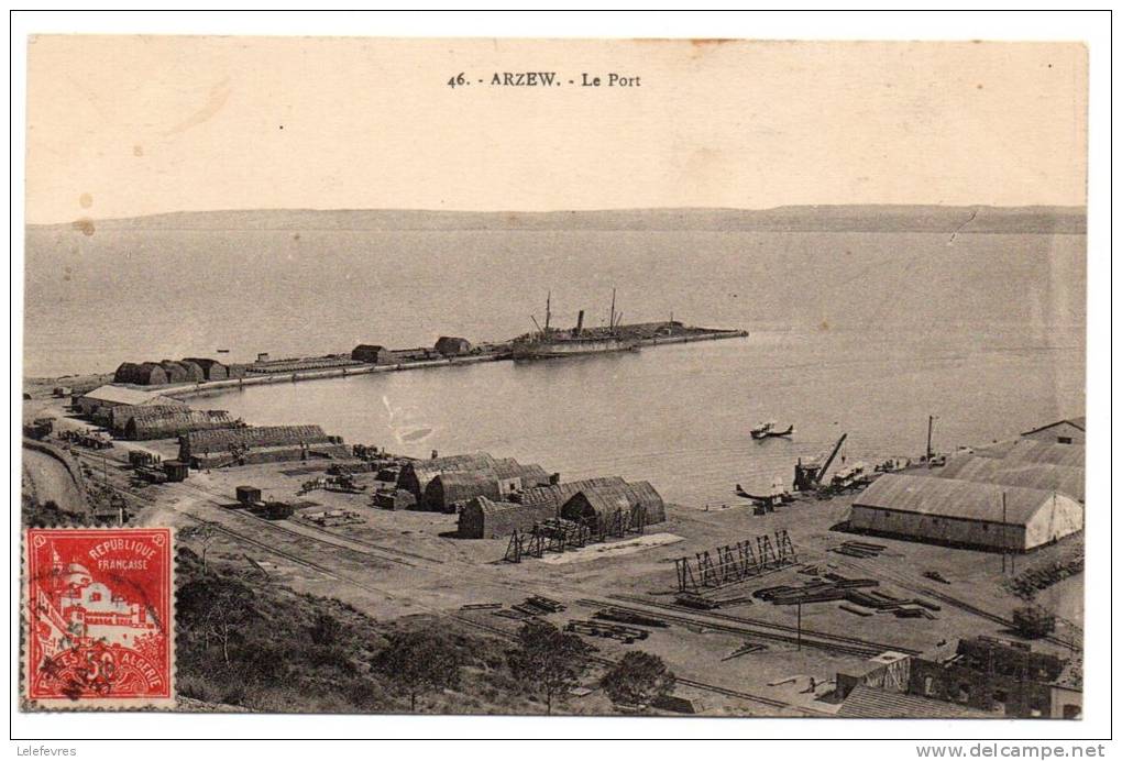 Cpa ,   ALGERIE /  ARZEW , le port      -
