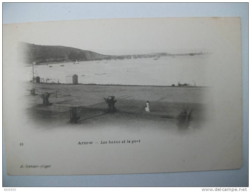 CPA  ARZEW  Les Bains et le Port