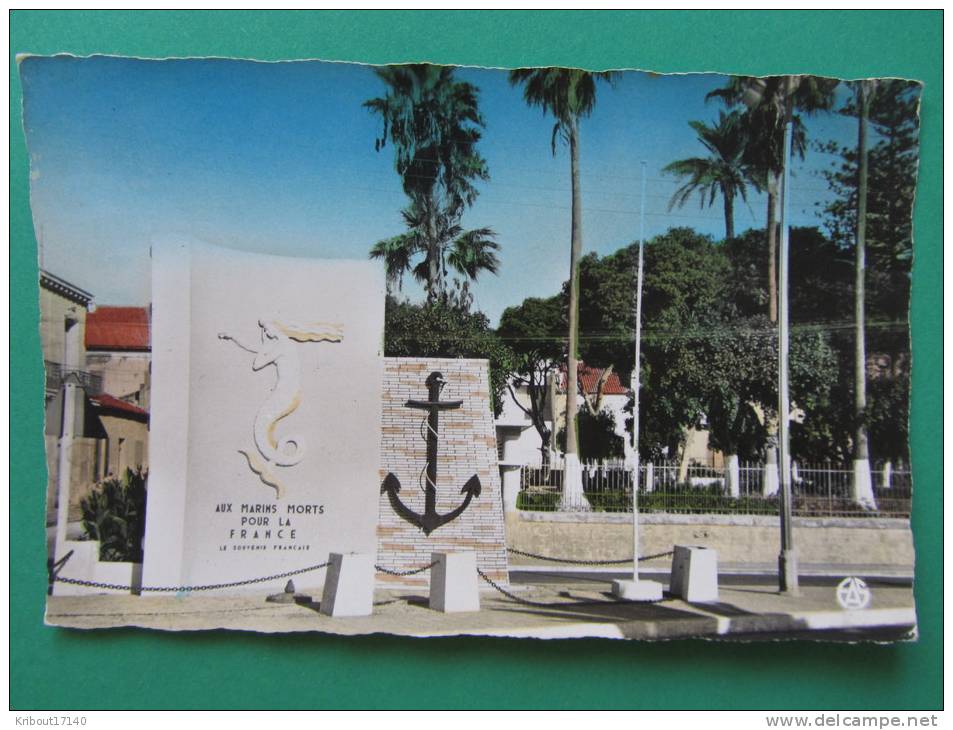 cpsm / cpm ---  algérie / ARZEW - Le monument aux Marins