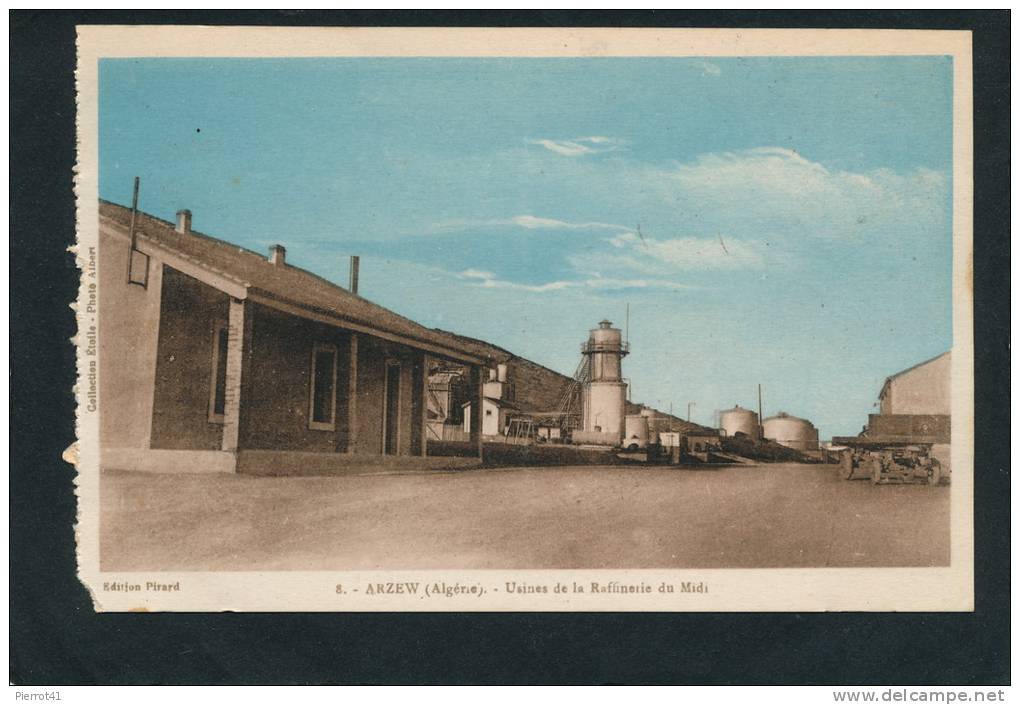 AFRIQUE - ALGERIE - ARZEW  - Usines de la Raffinerie du Midi
