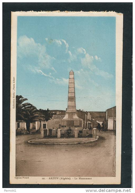 AFRIQUE - ALGERIE - ARZEW  - Le Monument aux Morts