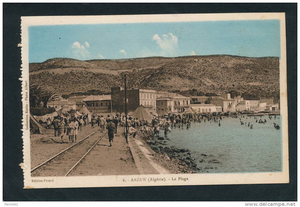 AFRIQUE - ALGERIE - ARZEW - La Plage (animation)