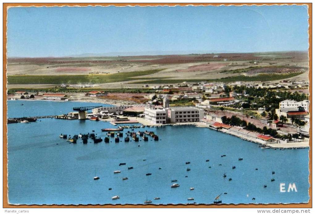 Algérie / ARZEW - Vue aérienne - Le Port (années 50)