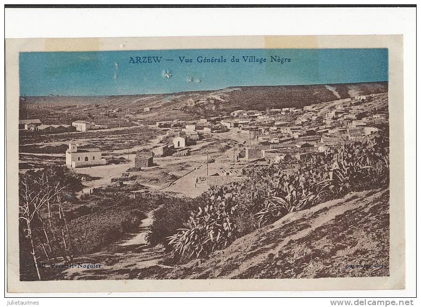 ARZEW VUE GENERALE DU VILLAGE NEGRE