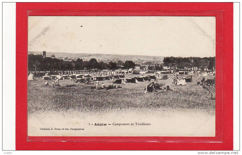 AFRIQUE / ALGERIE / ARZEW / Campement de Tirailleurs / Animation