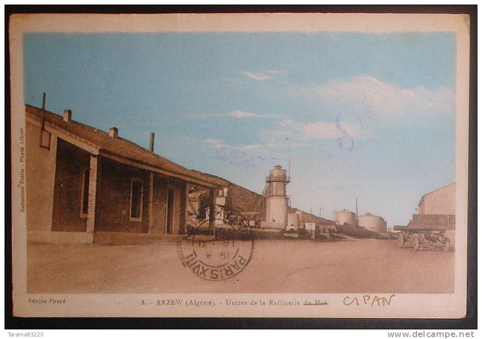 CPA (ALGERIE) ARZEW USINES DE LA RAFFINERIE 1929