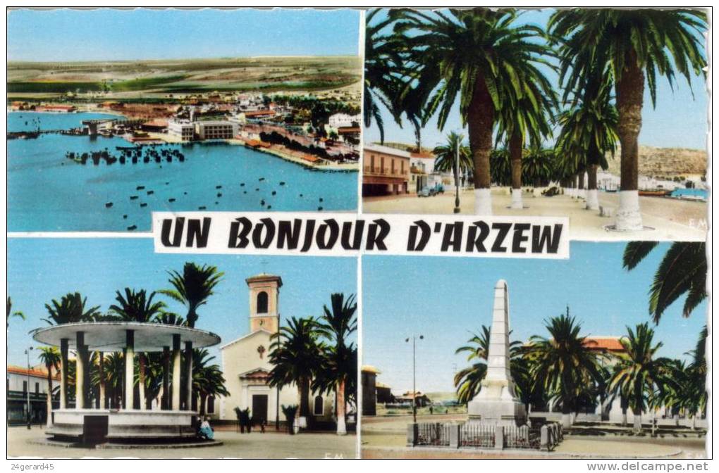 CPSM ARZEW (Algérie) - 4 vues un bonjour d'Arzew