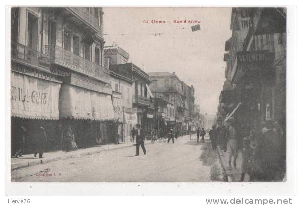 ALGERIE - ORAN - rue d'Arzew