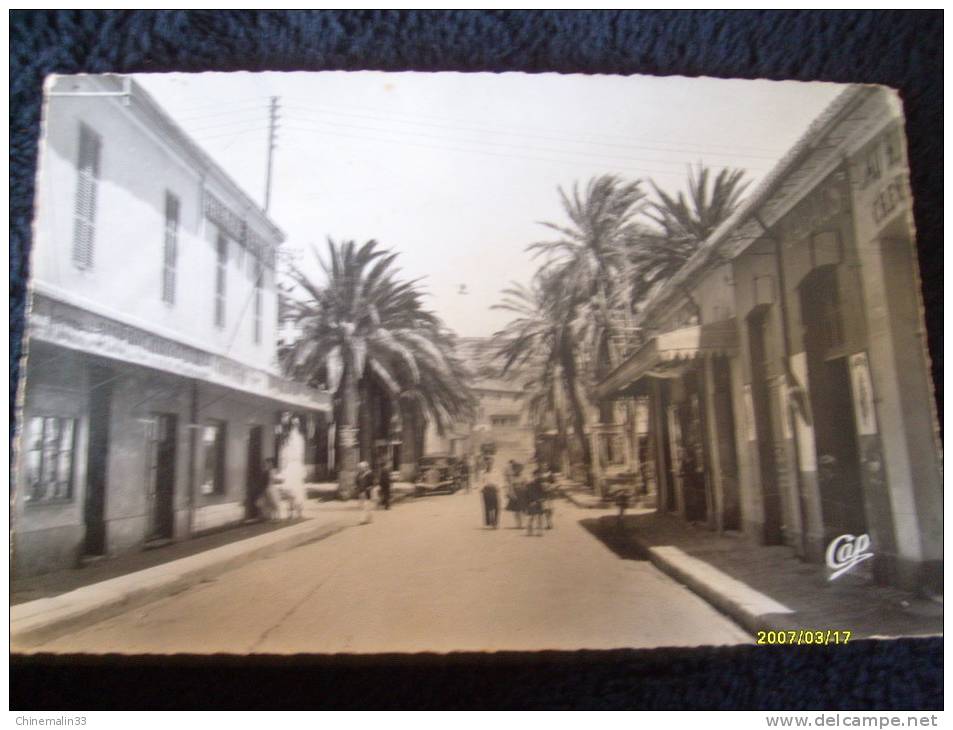 **ALGERIE  ARZEW LA RUE PRINCIPALE  BELLE ANIMATION