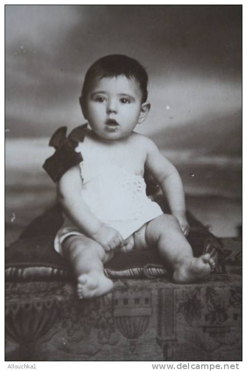 Photographie/Carte postaleJoli bébé masculinOran Ex colonie française-photo Henri r d'Arzew à Oran