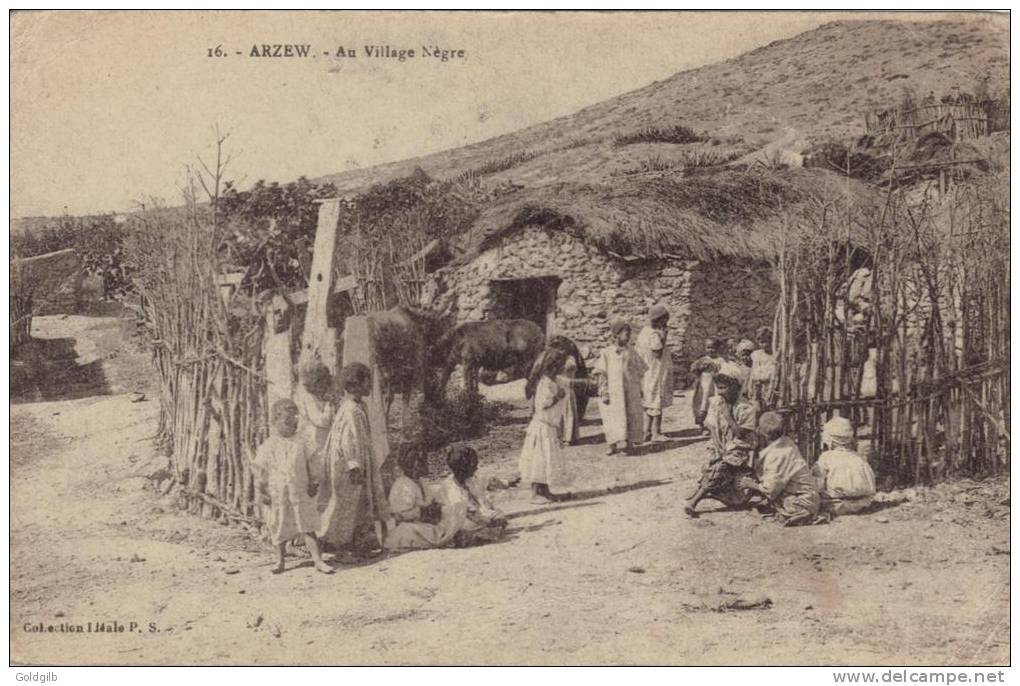 ALGERIE - ARZEW - Au Village Nègre - Ecrite et circulé en Décembre 1919 depuis ORAN