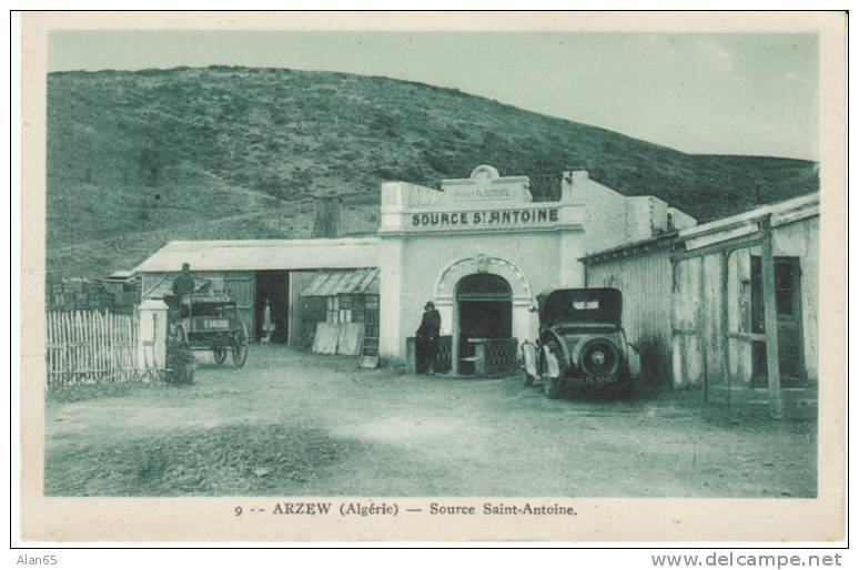 Arzew Algeria, Source Saint-Antoine,  c1920s/30s Vintage Postcard