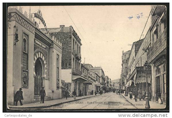 CPA Oran, Rue d`Arzew et Athambra