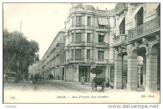 Algérie ORAN Rue d'Arzew  Les Arcades