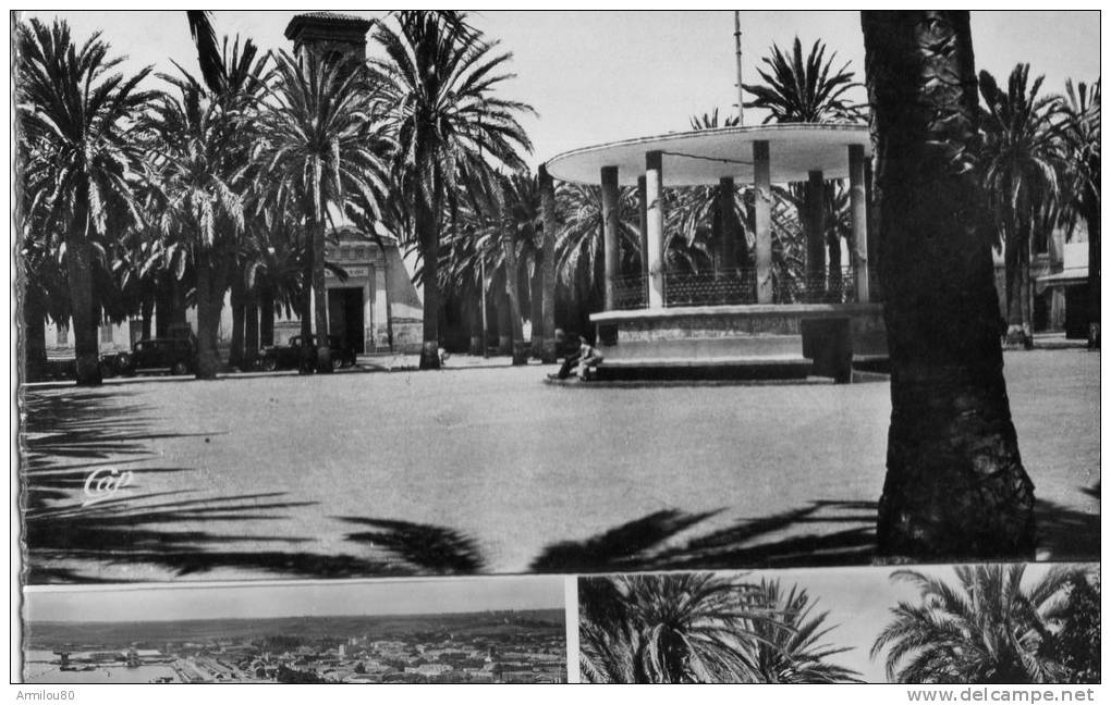 N°442 K ARZEW LA PLACE D ISLE  CARTE ETRANGEMENT COUPEE